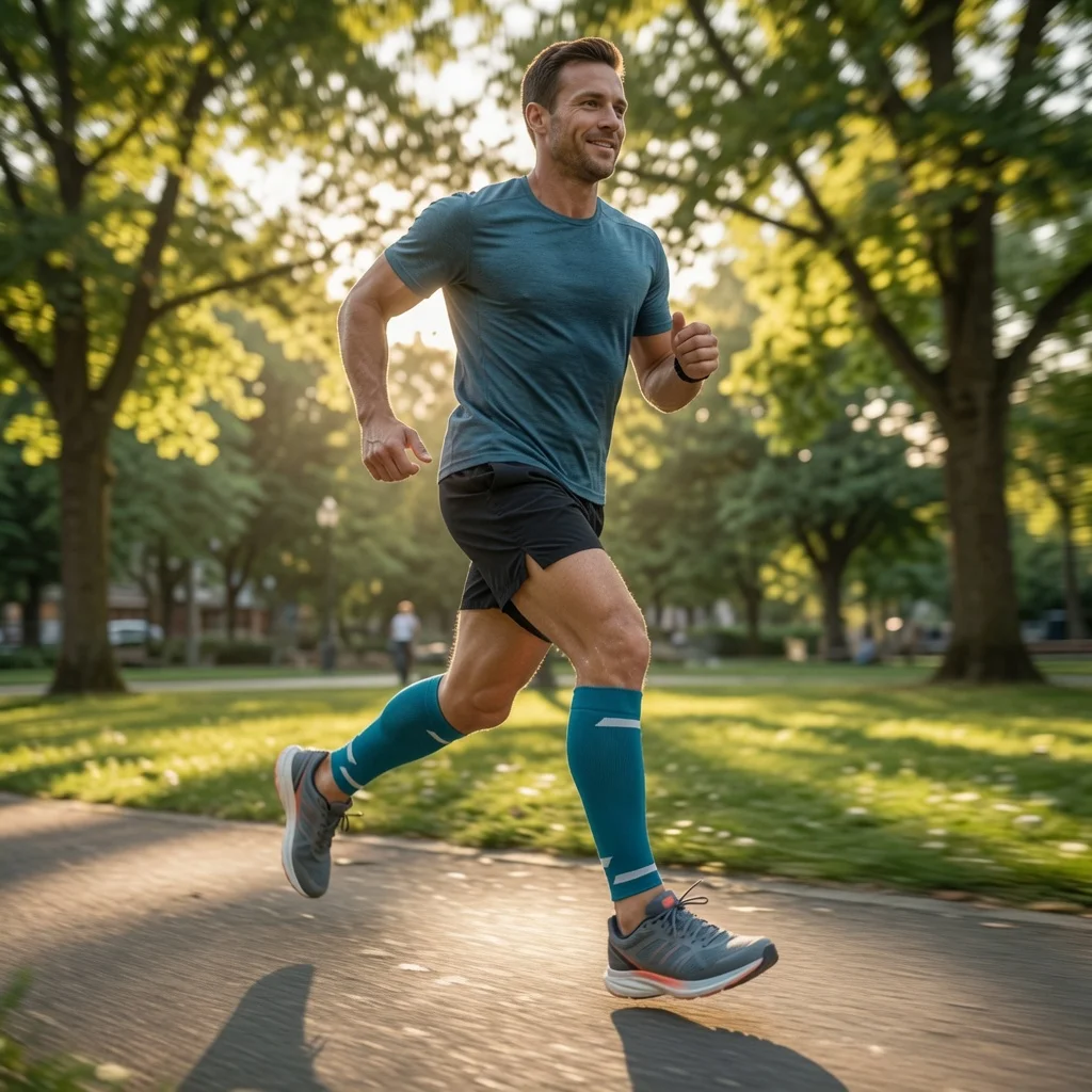 calcetines de compresion punta abierta varices piernas cansadas