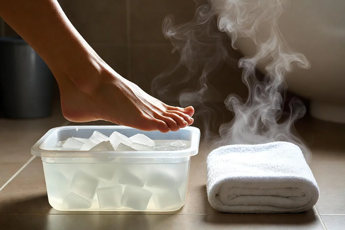 tratamiento espolones terapia frio calor talon