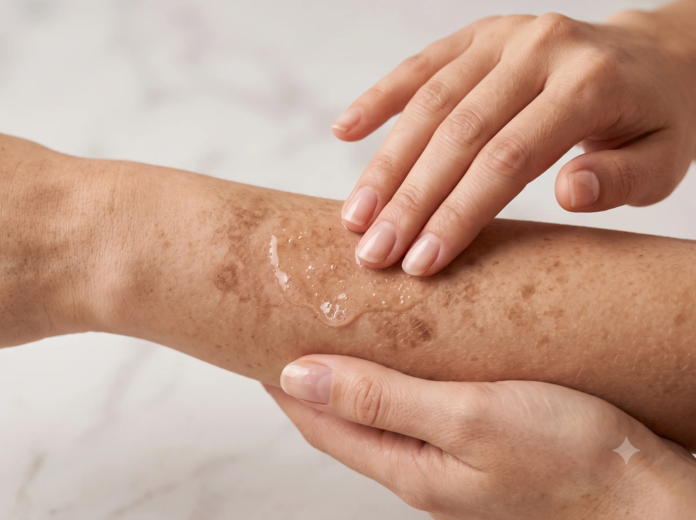 tratamiento manchas rosadas piel serum vitamina c aclarador